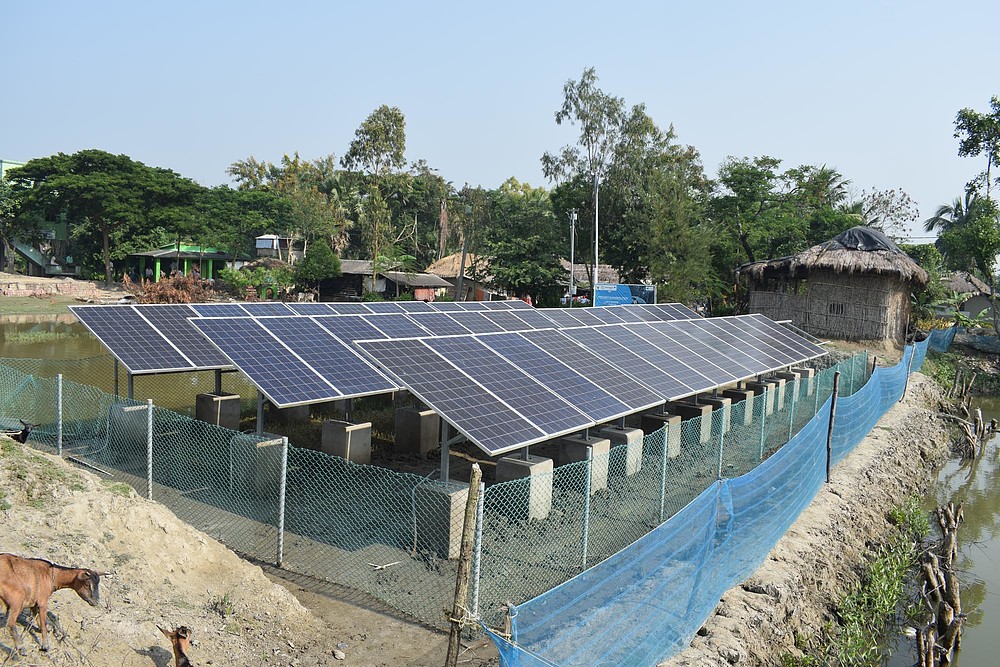 Community Solar Panels Installation